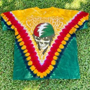 Vintage Grateful Dead T Shirt Rasta Skeleton